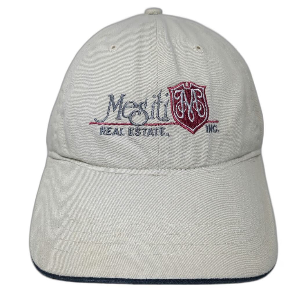 Ultra Club Baseball Cap Beige One Size Strapback Mesiti Real Estate Cotton Hat